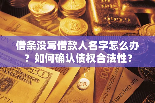济南借条没写借款人名字怎么办？如何确认债权合法性？